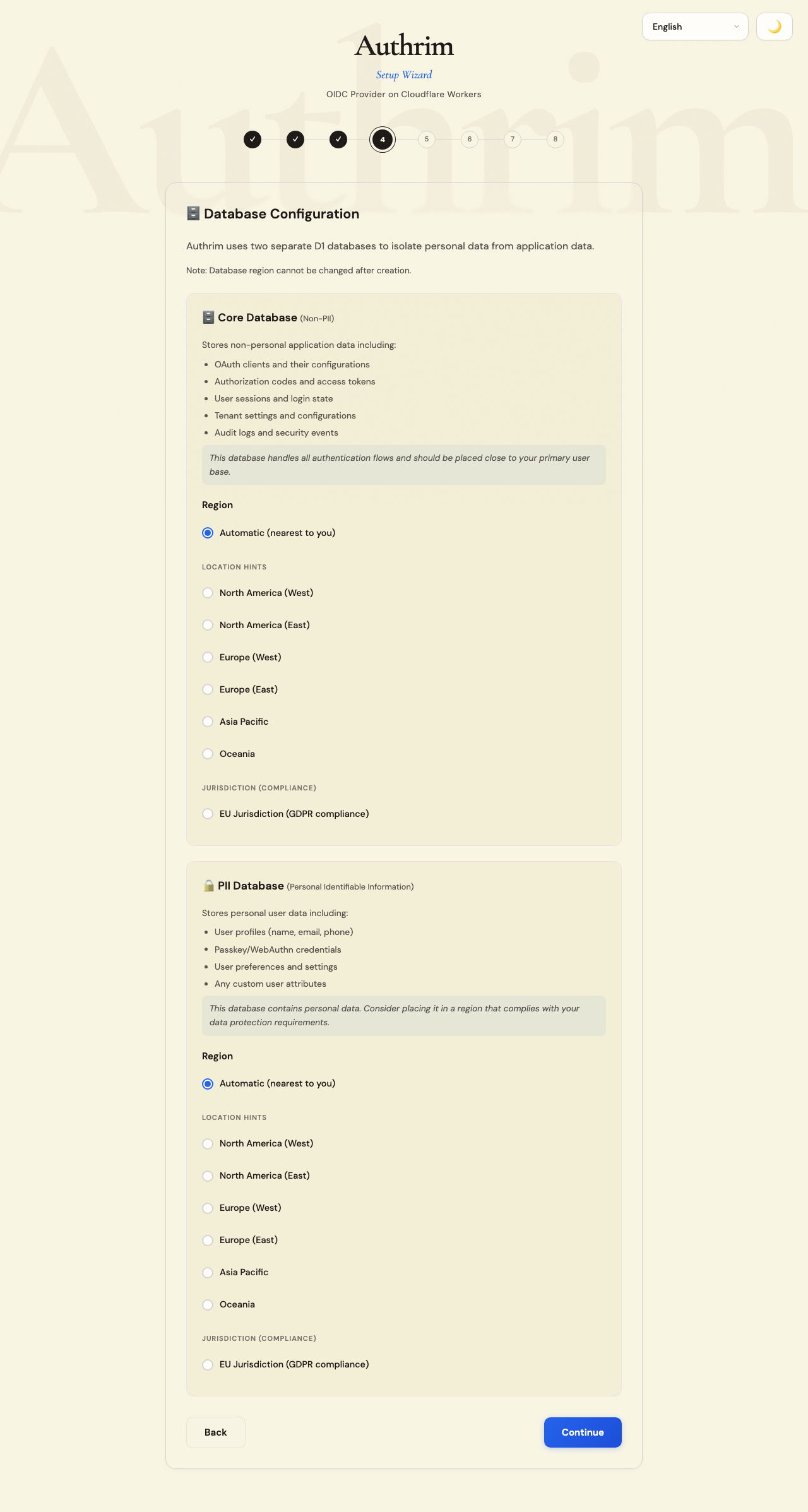Database Configuration